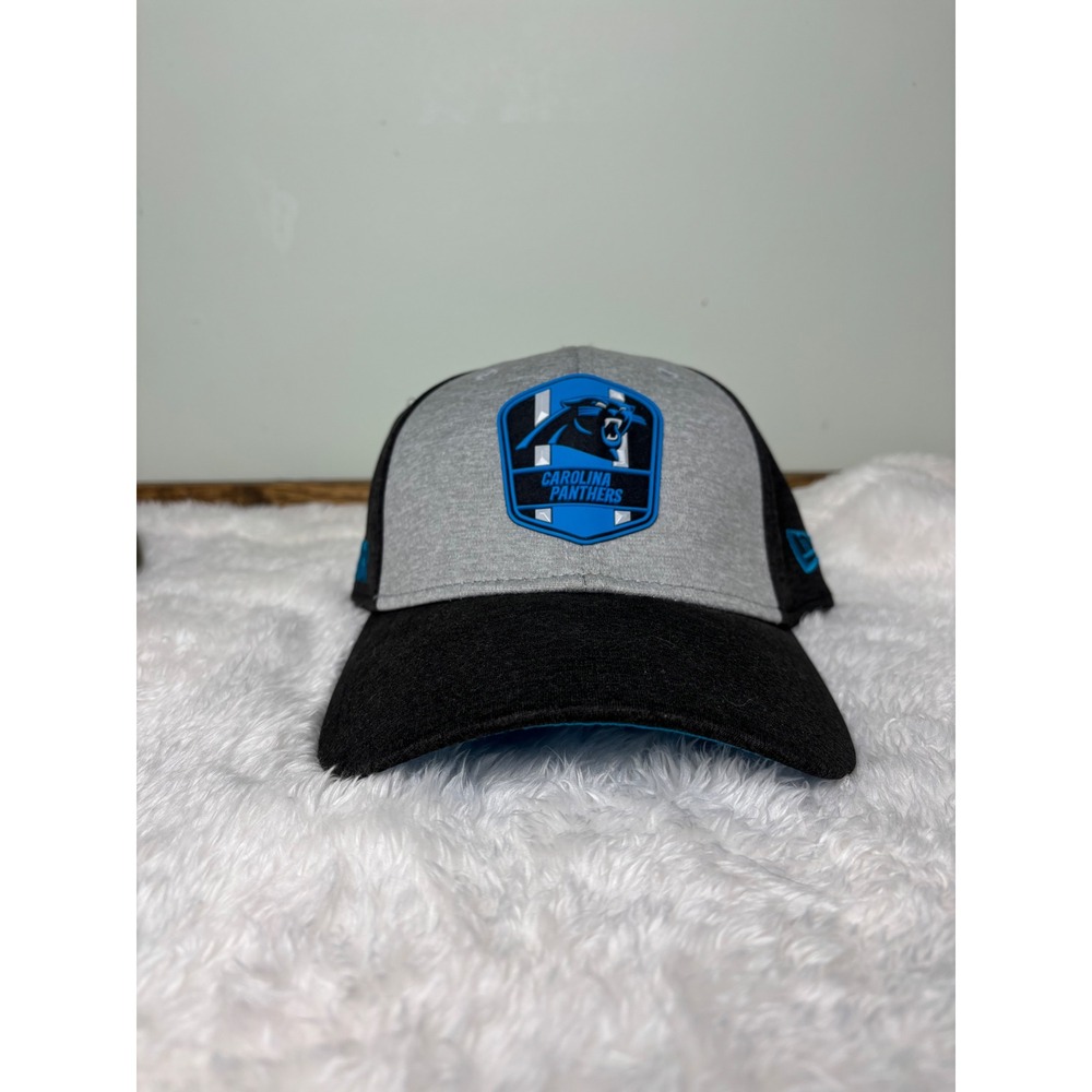 Carolina Panthers‎ NFL New Era Hat Cap Medium Large Football Black Gray NWT